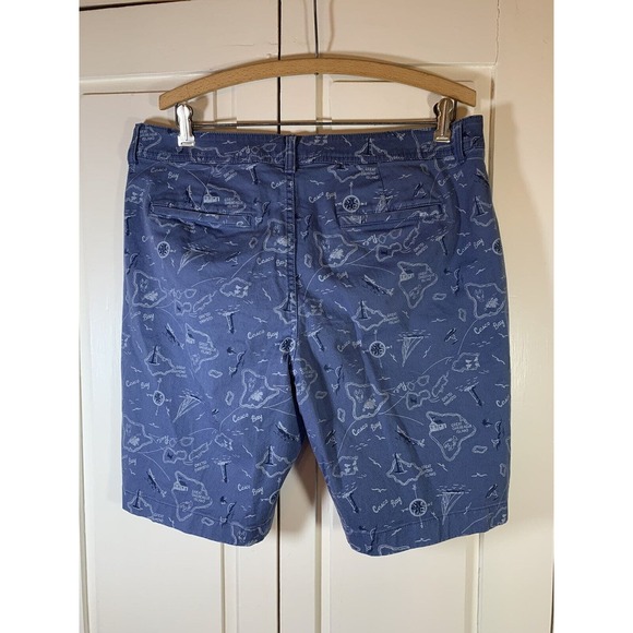 L.L. Bean Favorite Fit Shorts Womens 12 Blue Nautical Maine New England‎ Chino - Picture 3 of 12